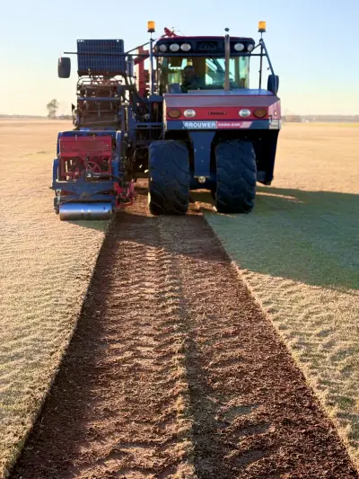 Fresh-cut turf proof from a family-run farm that customers can count on.