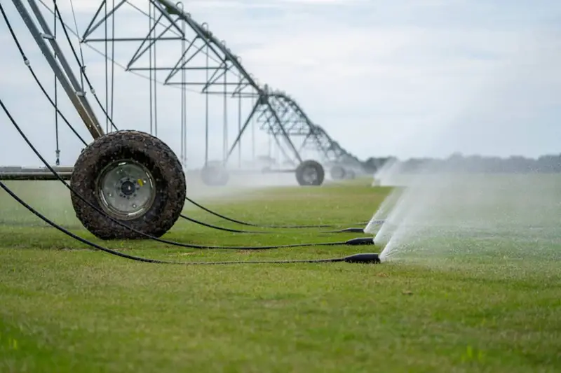 Irrigation system watering a Buena Vista Turf field